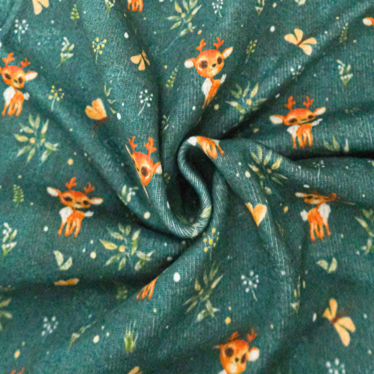 Fawn-Printed Sweatshirt with Soft Lining - Maison Klem